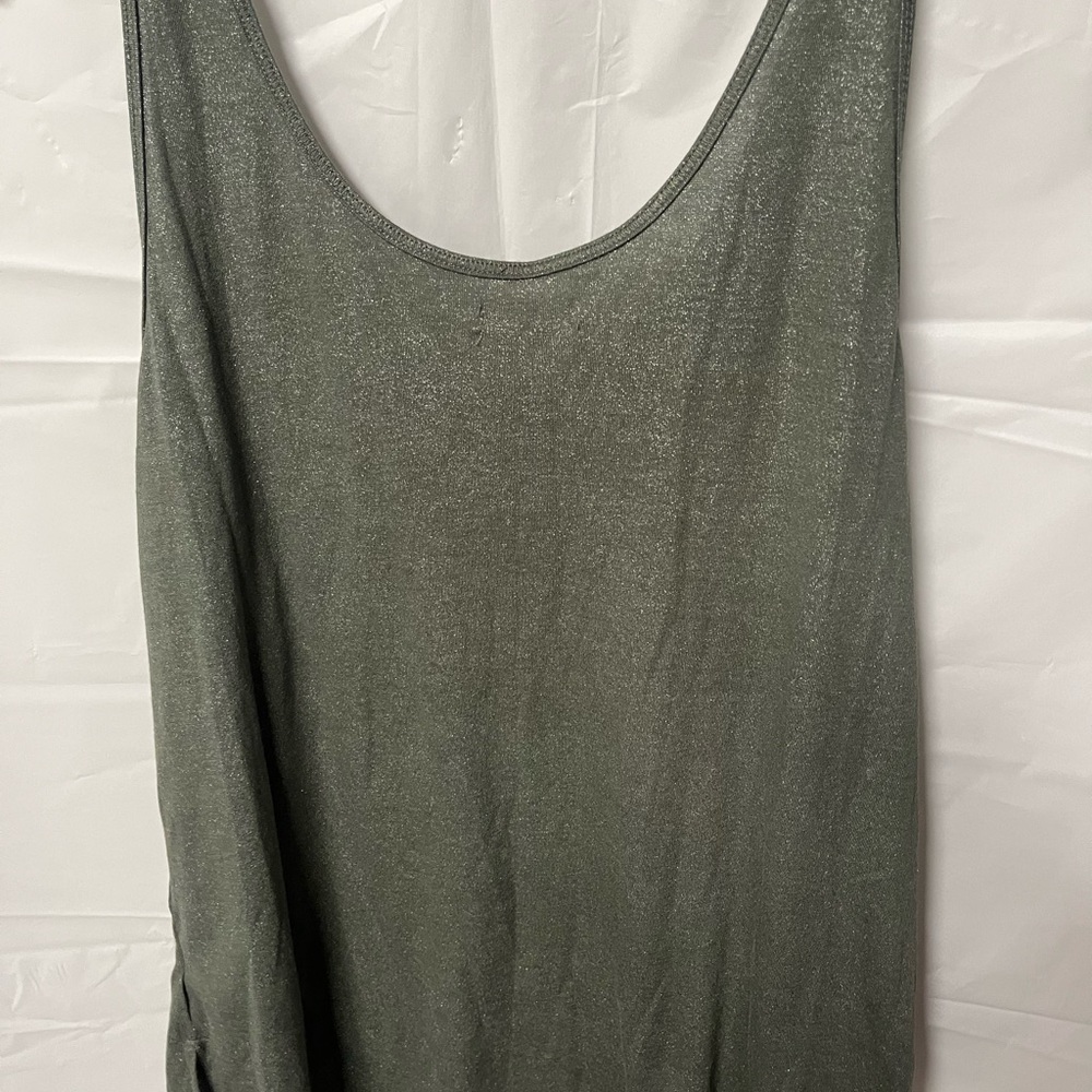 Maurices Shimmering Olive Tank Top - Picture 3 of 4